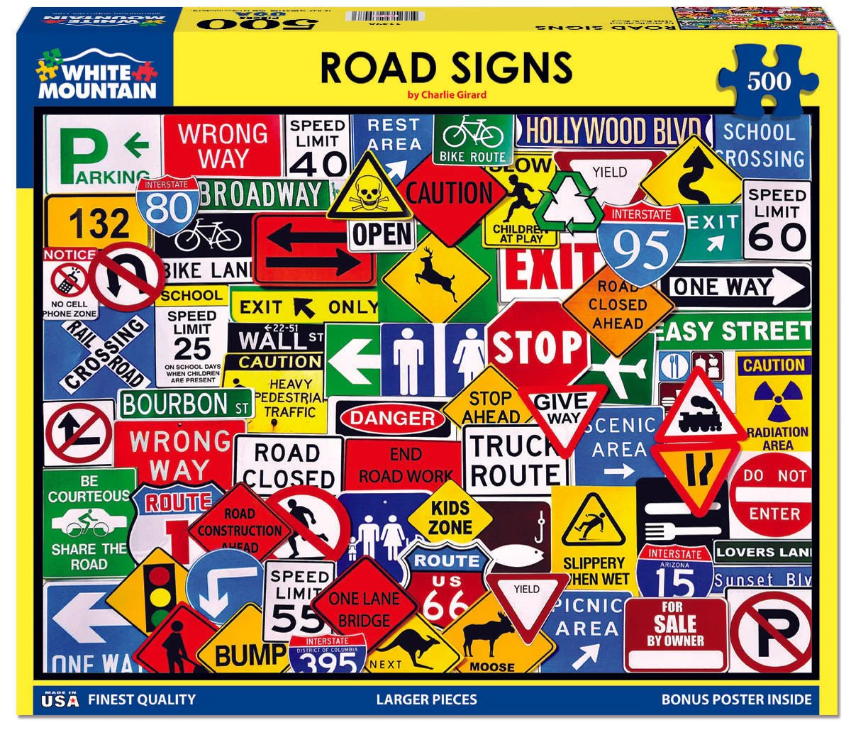 Road Signs (1149pz) - 500 Pieces - Image 2