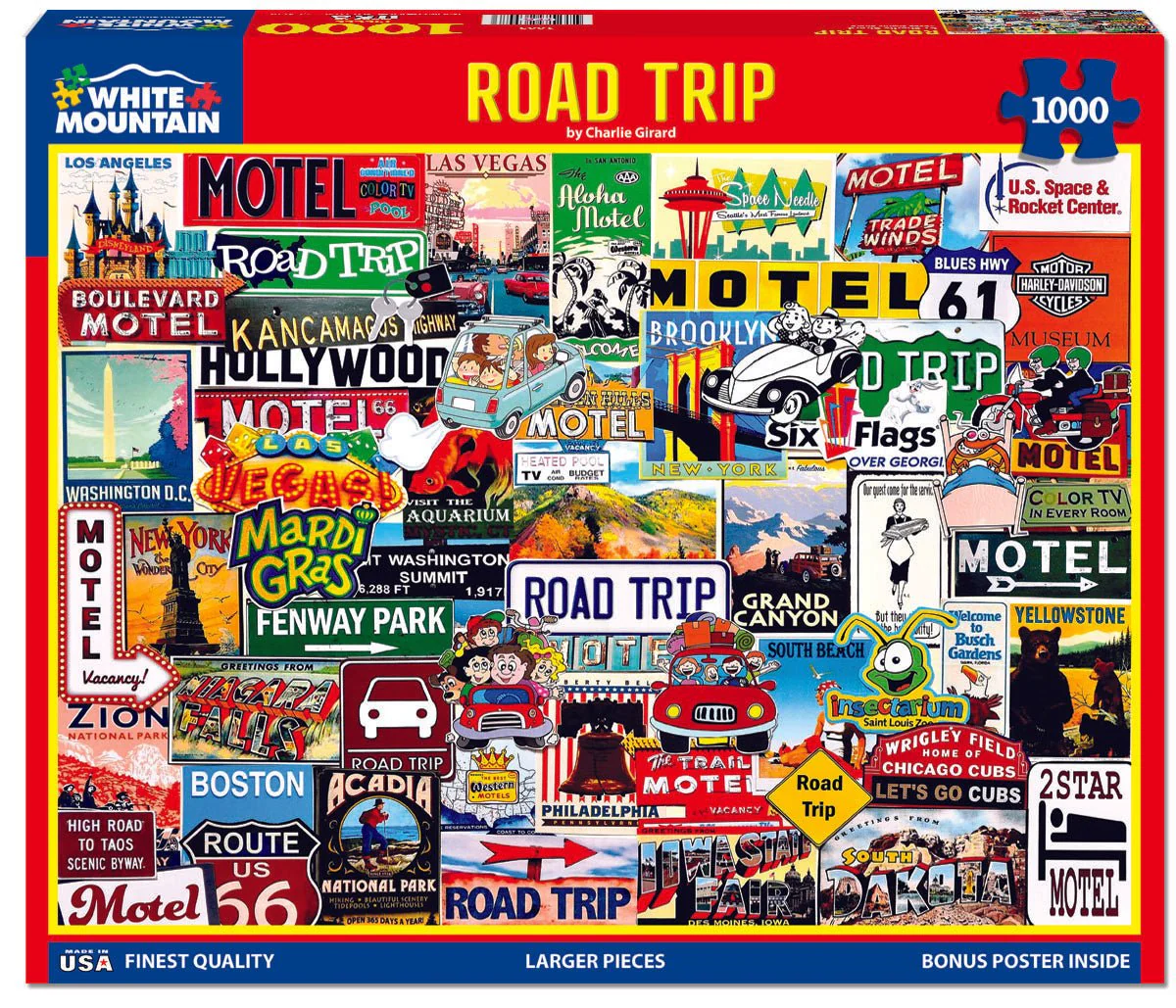 Road Trip (1665pz) - 1000 Piece Jigsaw Puzzle - Image 2