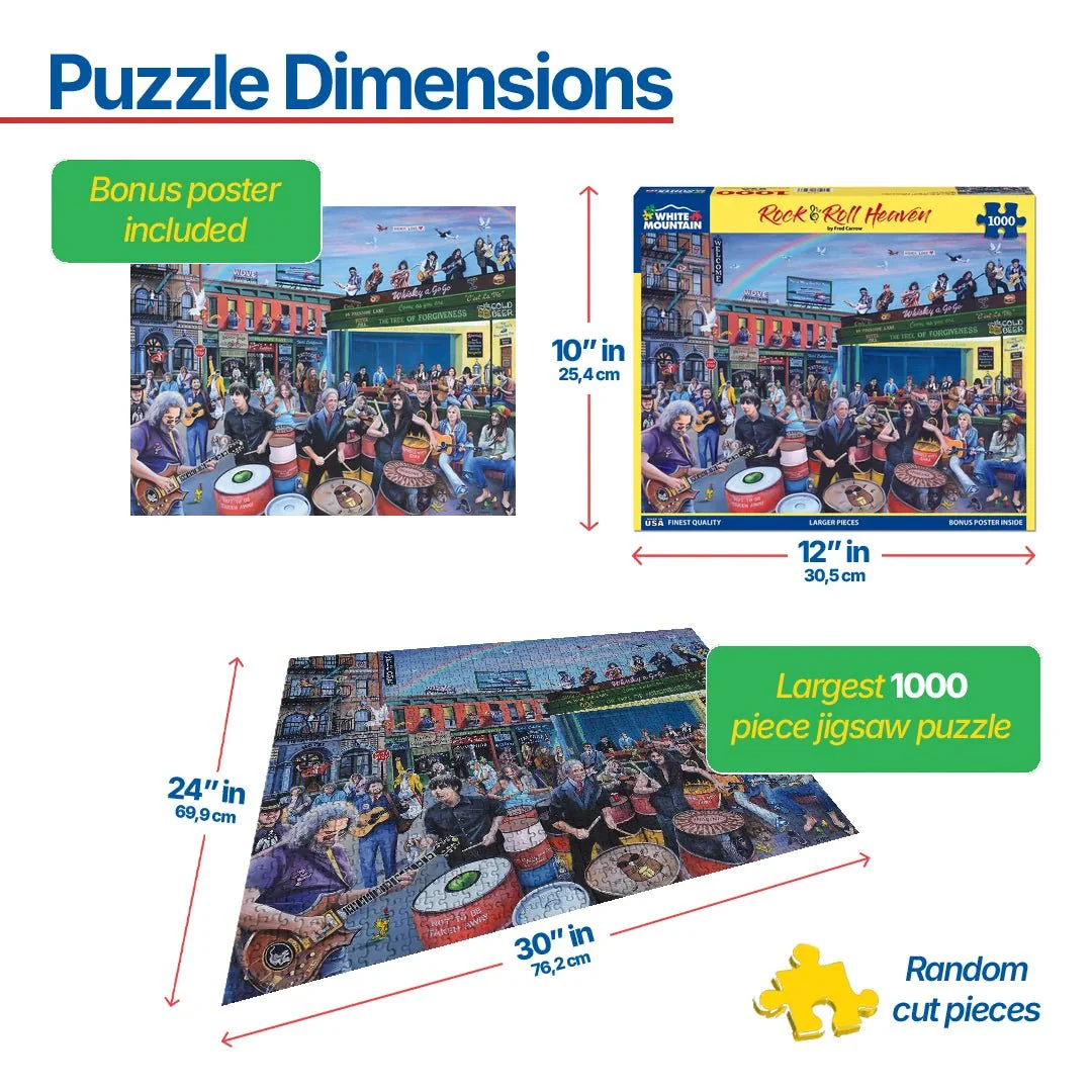 Rock and Roll Heaven (1979pz) - 1000 Piece Jigsaw puzzle - Image 3