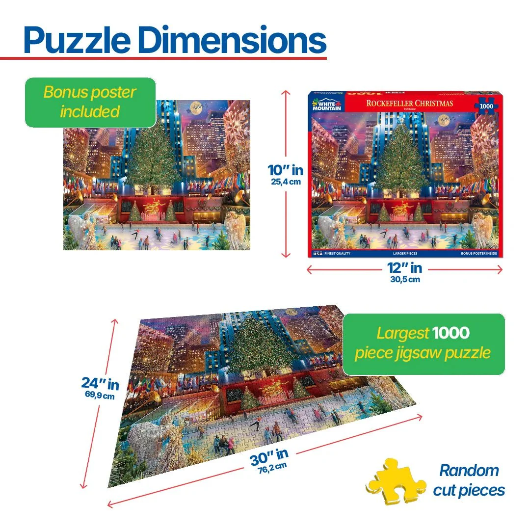 Rockefeller Christmas (1711pz) - 1000 Piece Jigsaw Puzzle - Image 3
