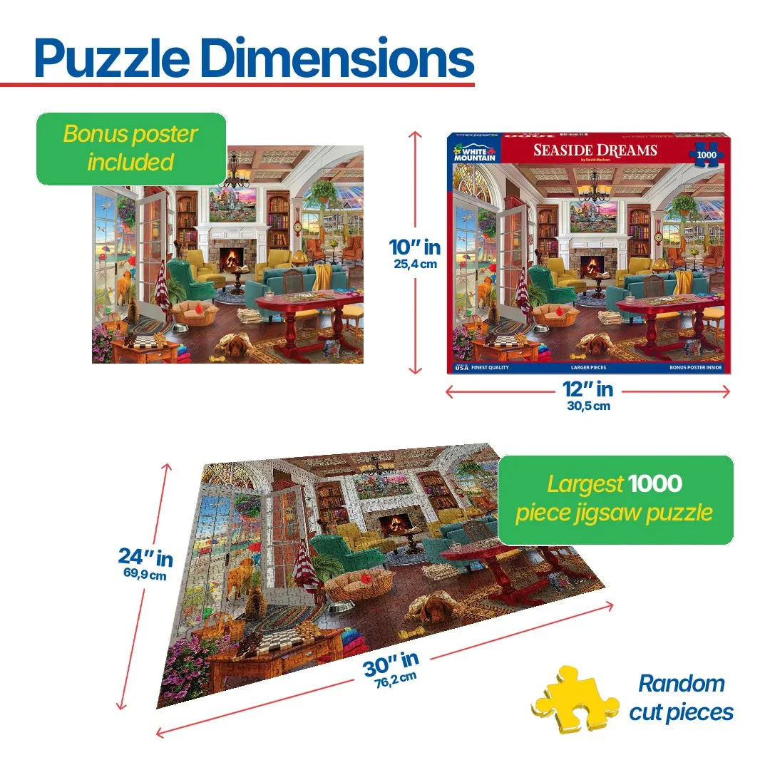 Seaside Dreams (1807pz) - 1000 Piece Jigsaw Puzzle - Image 3