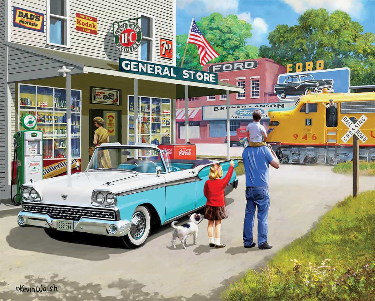 Set of 3: Artist Kevin Walsh - Classic Cars Bundle 1000 piece - Image 2