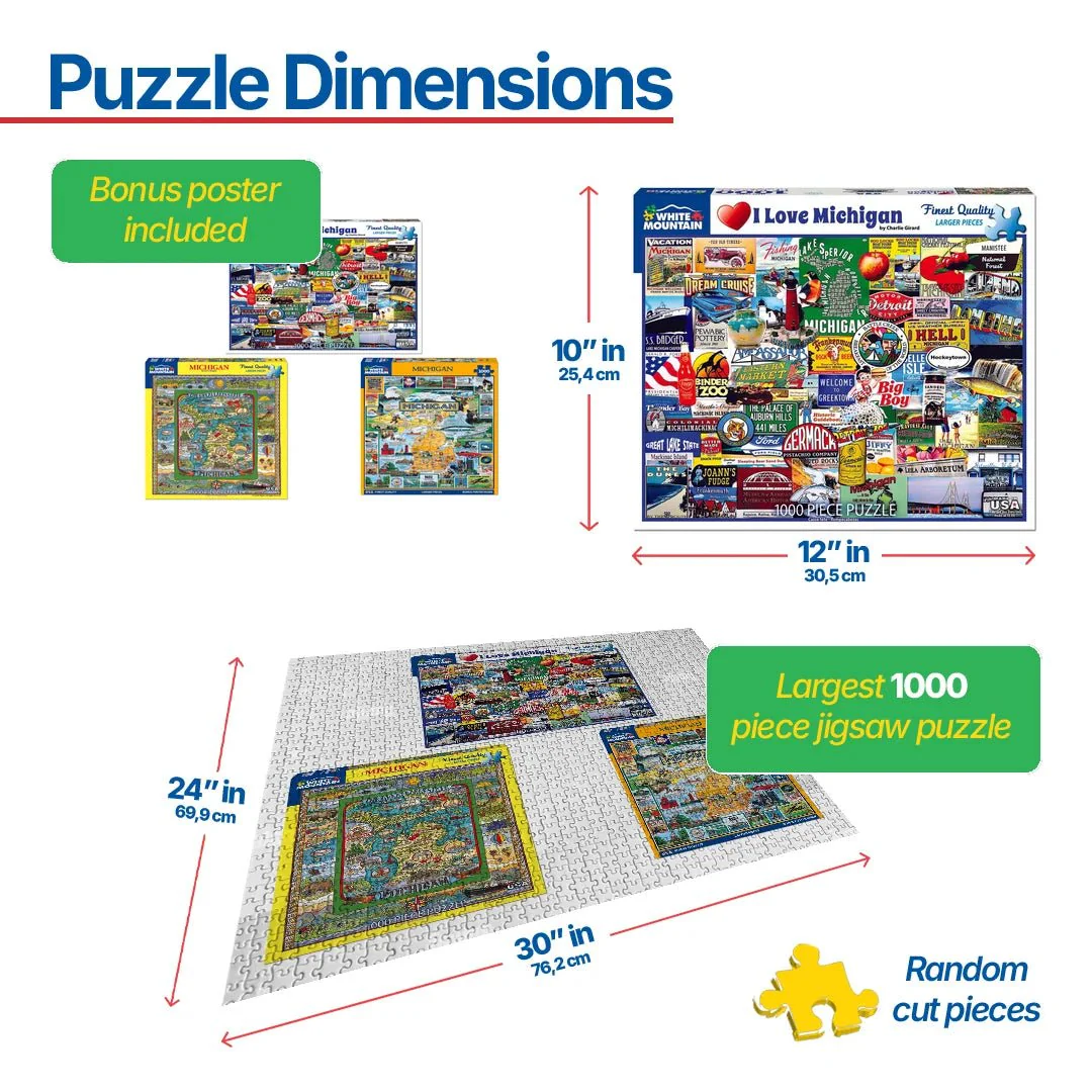 Set of 3: Michigan Bundle 1000 piece - Image 6
