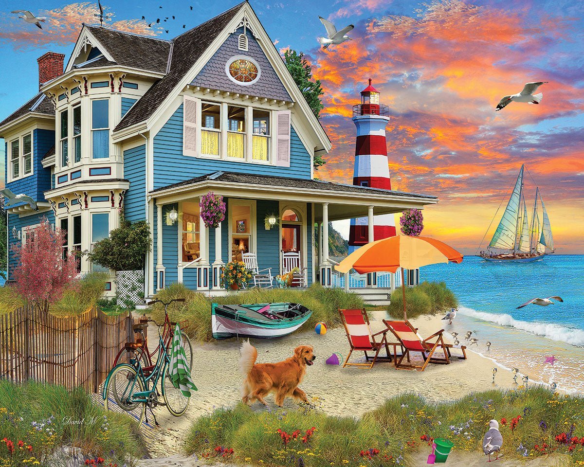 Set of 4: Artist David Maclean - Coastal Retreats Bundle 1000 piece - Image 4