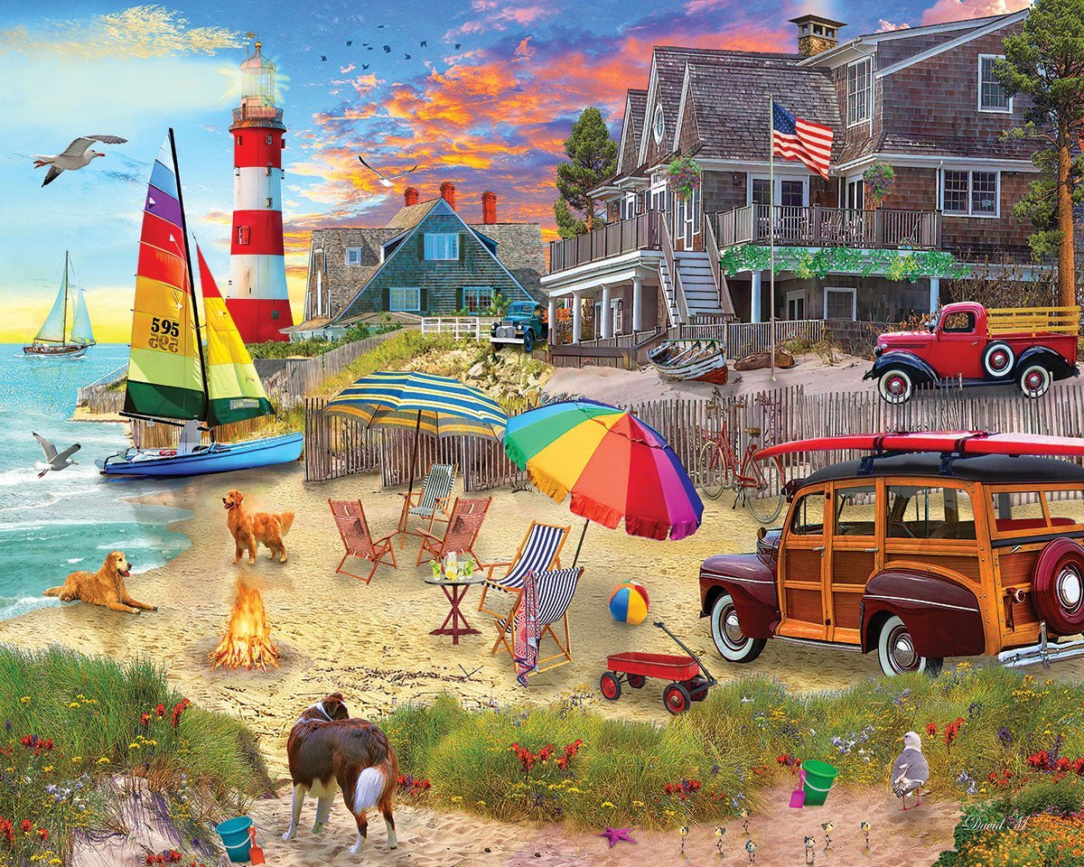 Set of 4: Artist David Maclean - Coastal Retreats Bundle 1000 piece - Image 6