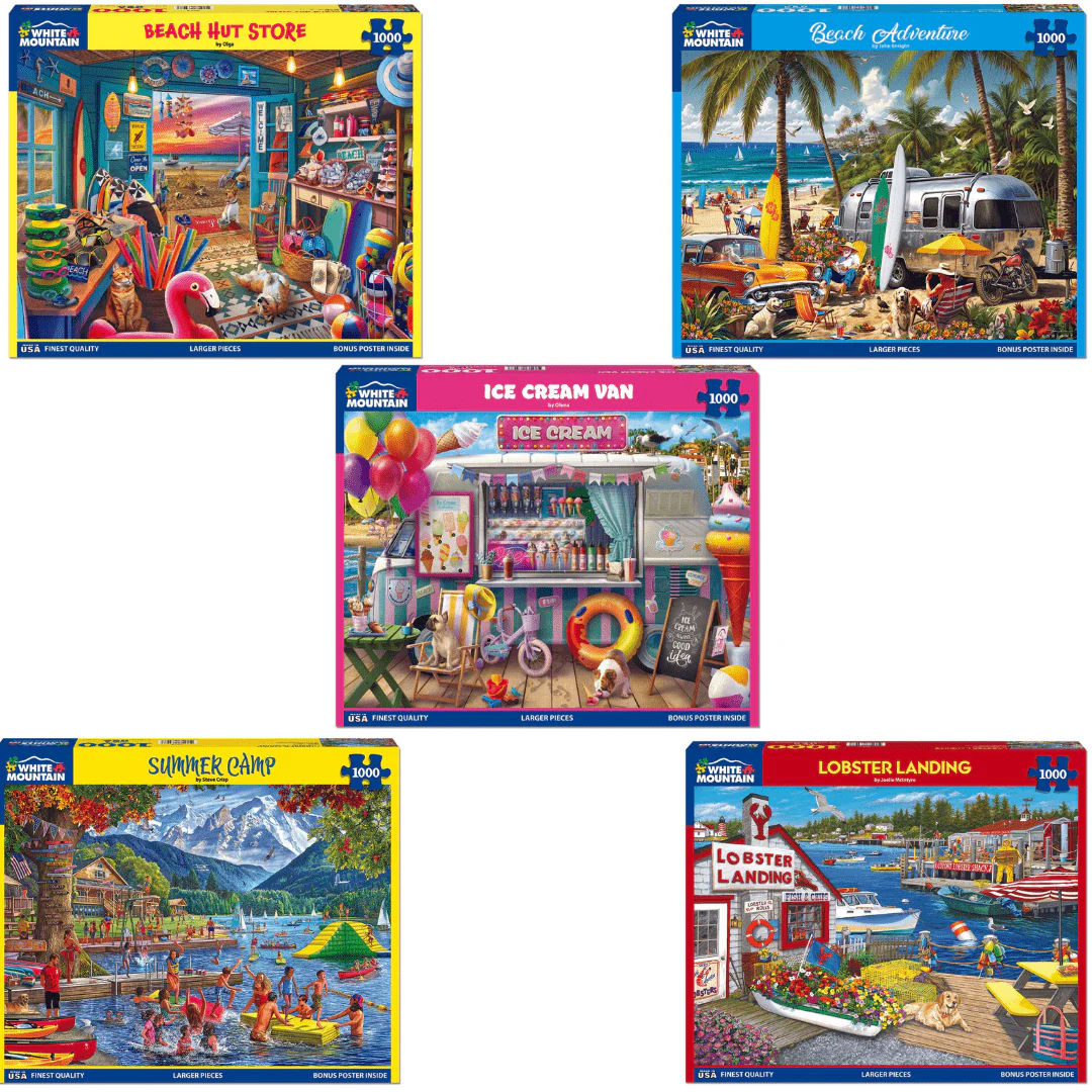 Set of 5: Summer Fun Bundle 1000 piece