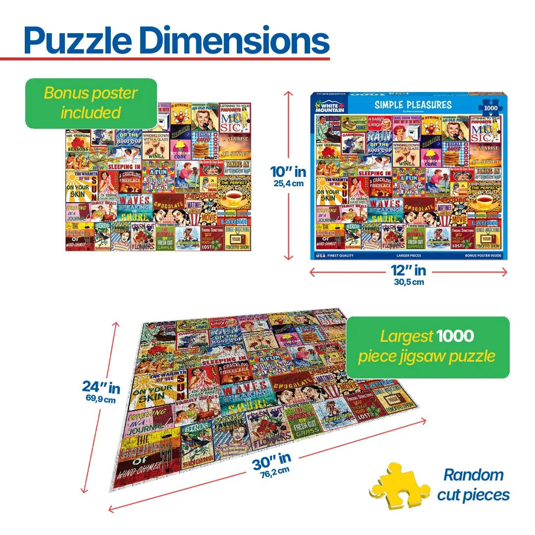 Simple Pleasures (2157pz) - 1000 Piece Jigsaw Puzzle - Image 3