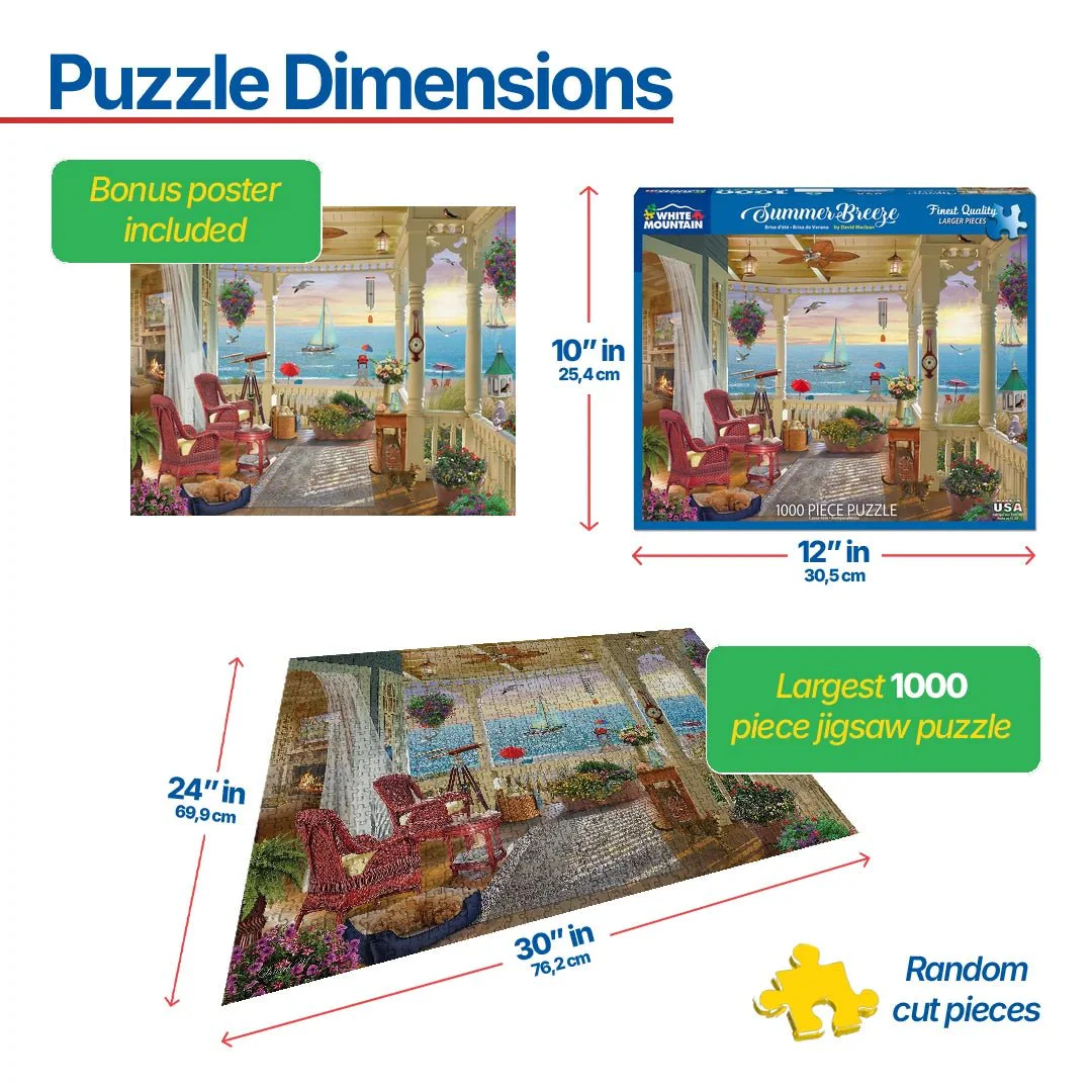 Summer Breeze (1596pz) - 1000 Piece Jigsaw Puzzle - Image 3