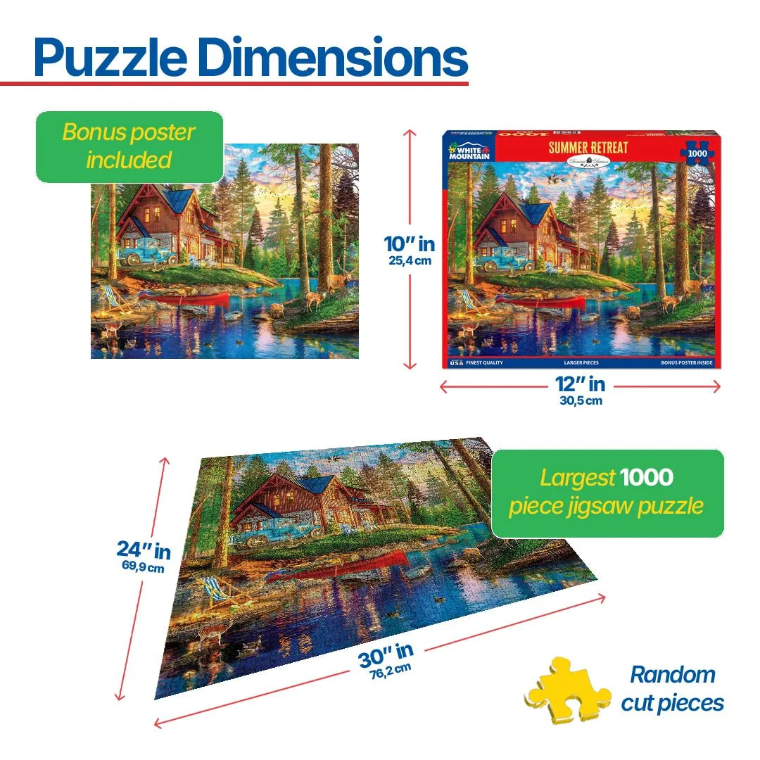 Summer Retreat (1907pz) - 1000 Piece Jigsaw Puzzle - Image 3
