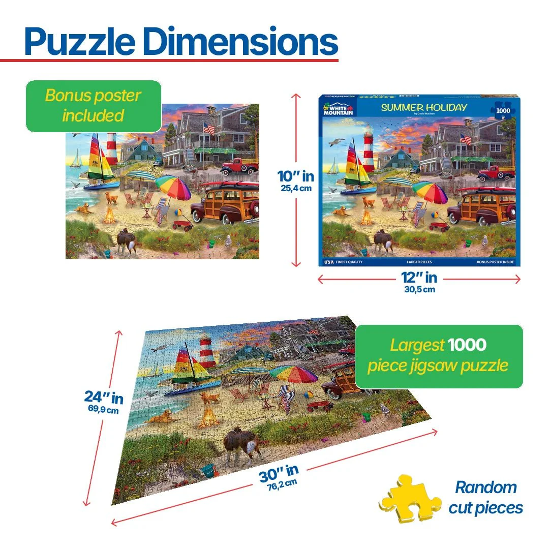 Summer Holiday (1991pz) - 1000 Piece Jigsaw Puzzle - Image 3