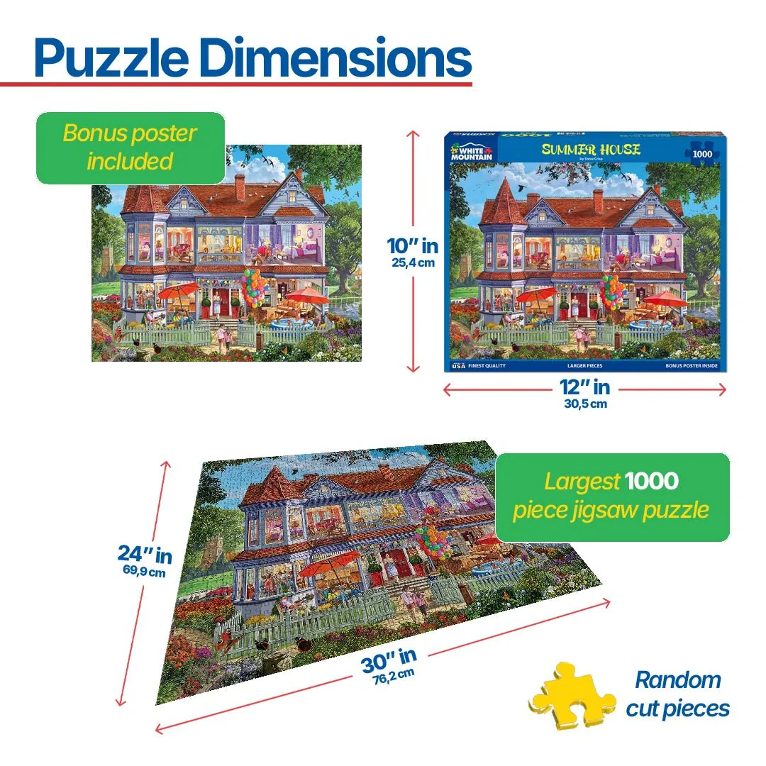 Summer House (1857pz) - 1000 Piece Jigsaw Puzzle - Image 3