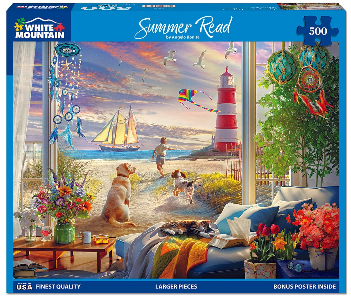 Summer Read (2097pz) - 500 Piece Jigsaw Puzzle - Image 2