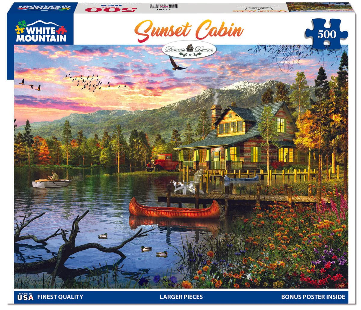 Sunset Cabin (1416pz) - 500 Pieces - Image 2