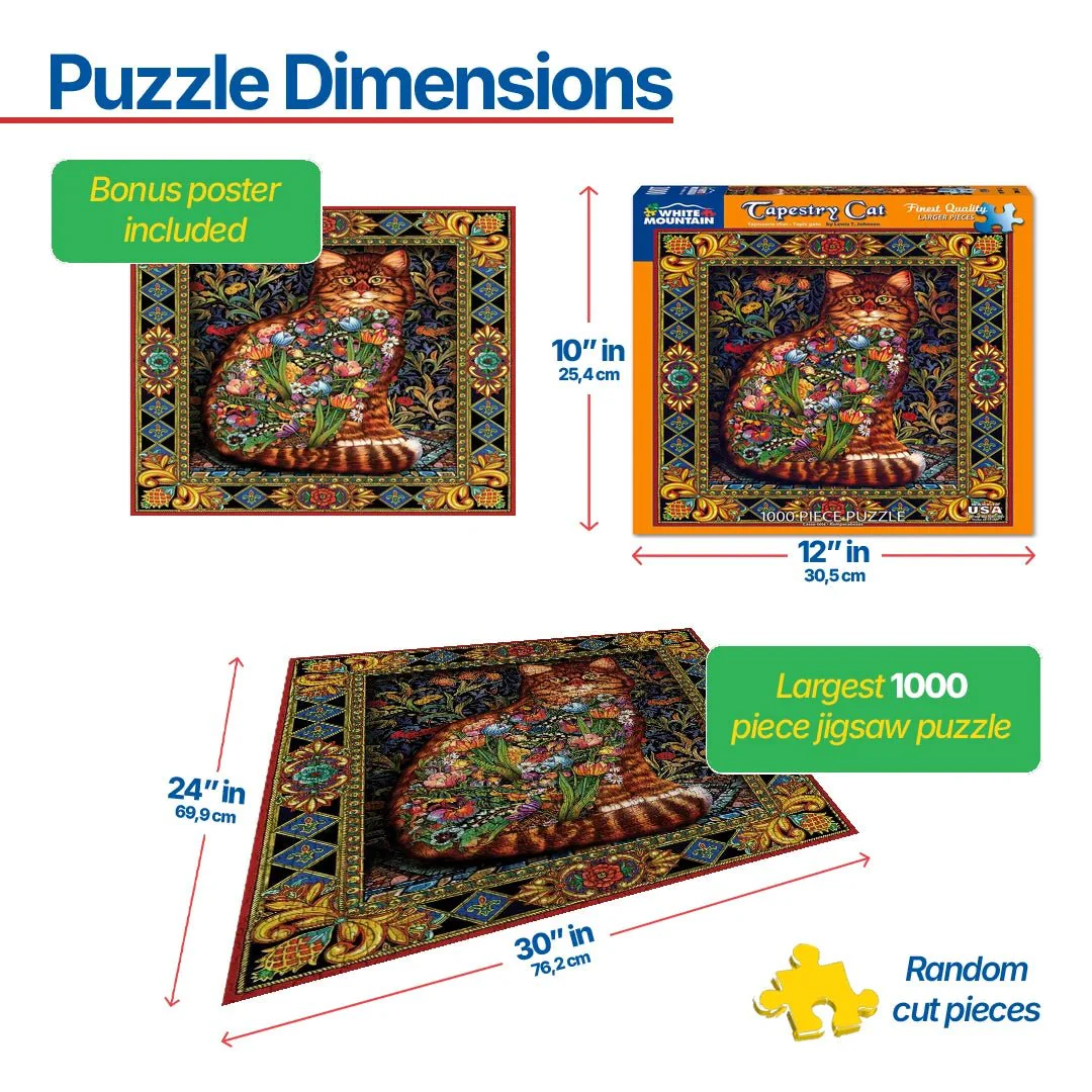Tapestry Cat (402pz) - 1000 Pieces - Image 3