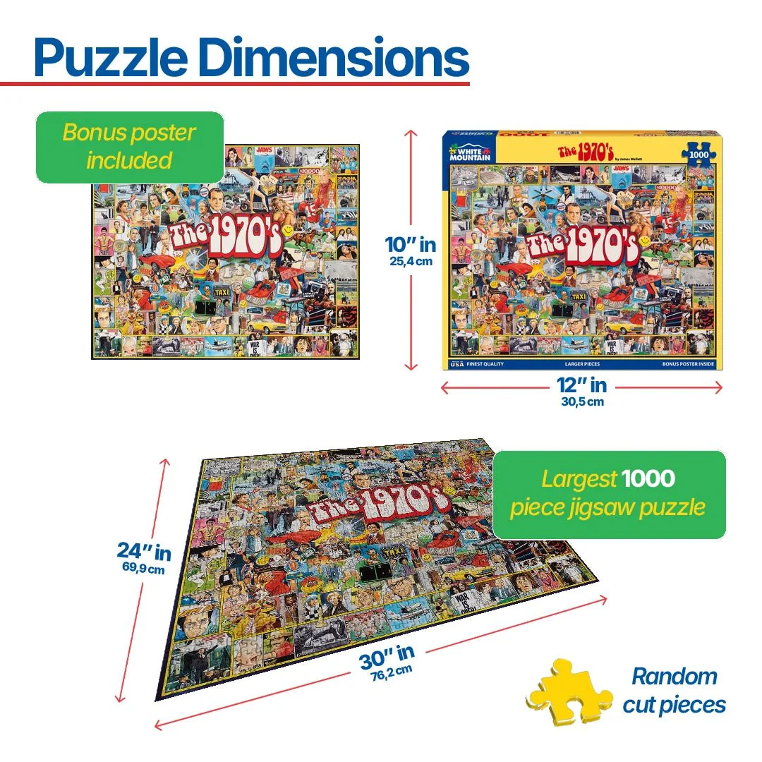 The 1970's (478pz) - 1000 Piece Jigsaw Puzzle - Image 3