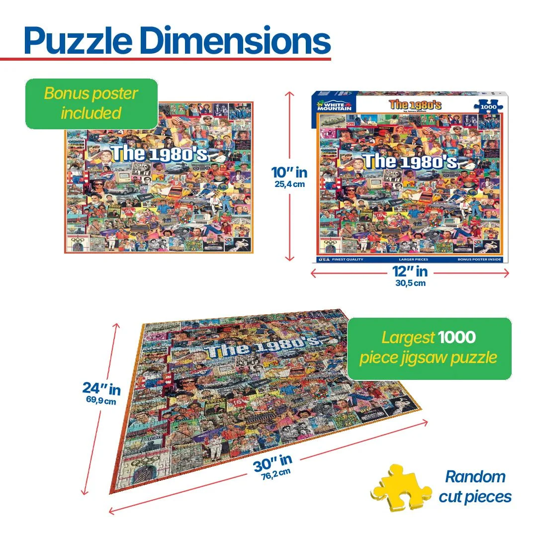 The Eighties (868pz) - 1000 Piece Jigsaw Puzzle - Image 3