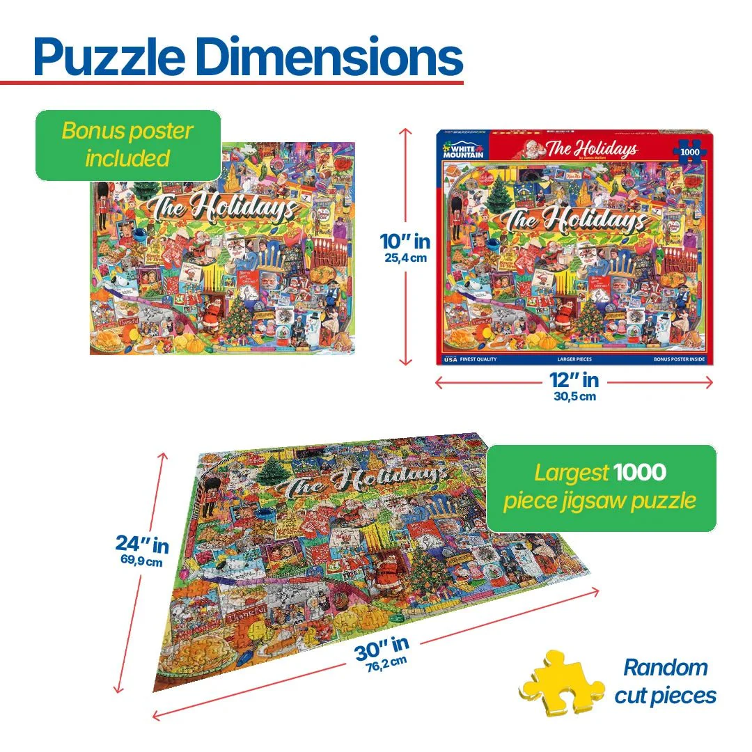 The Holidays (1441pz) - 1000 Piece Jigsaw Puzzle - Image 3