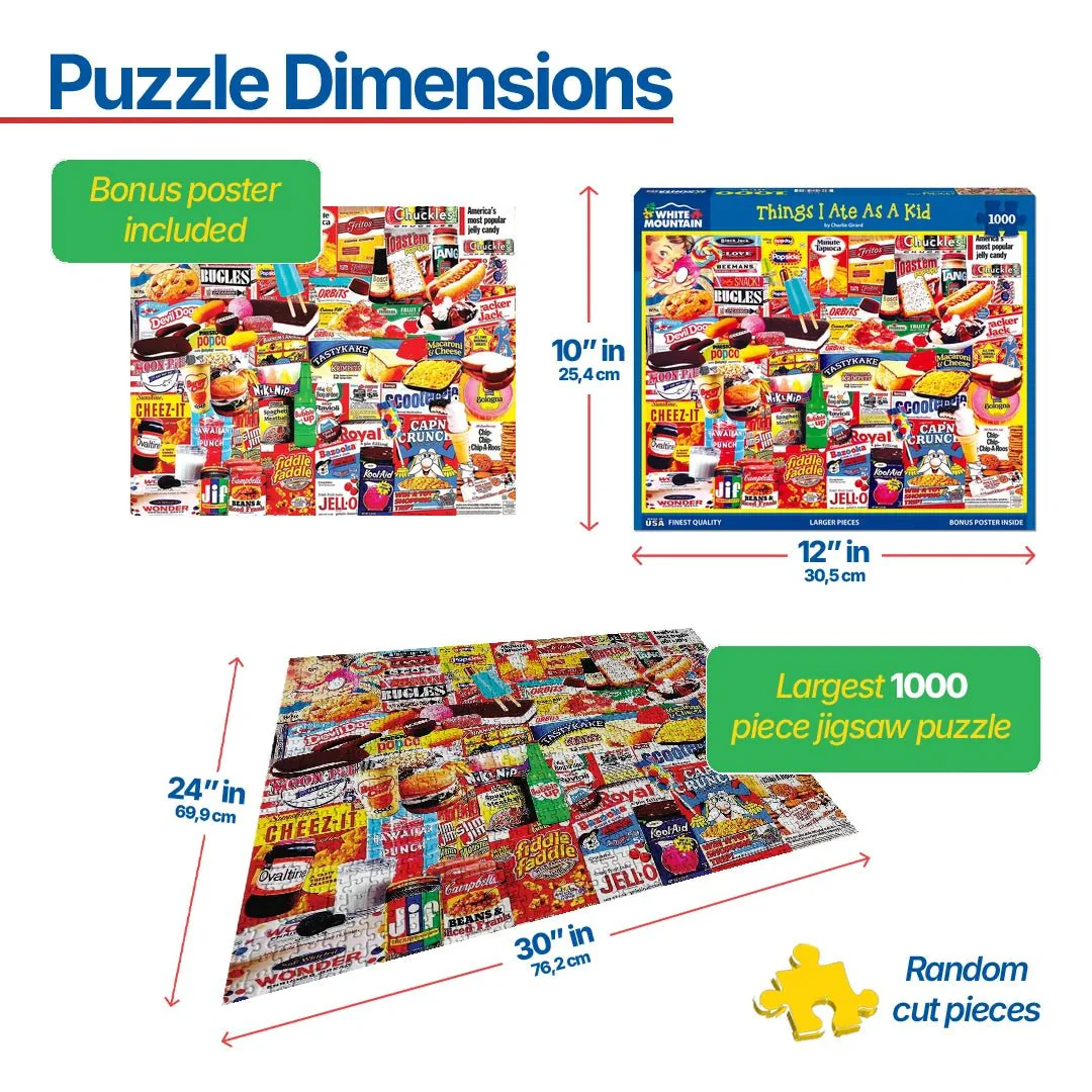 Things I Ate As A Kid (1110pz) - 1000 Piece Jigsaw Puzzle - Image 3