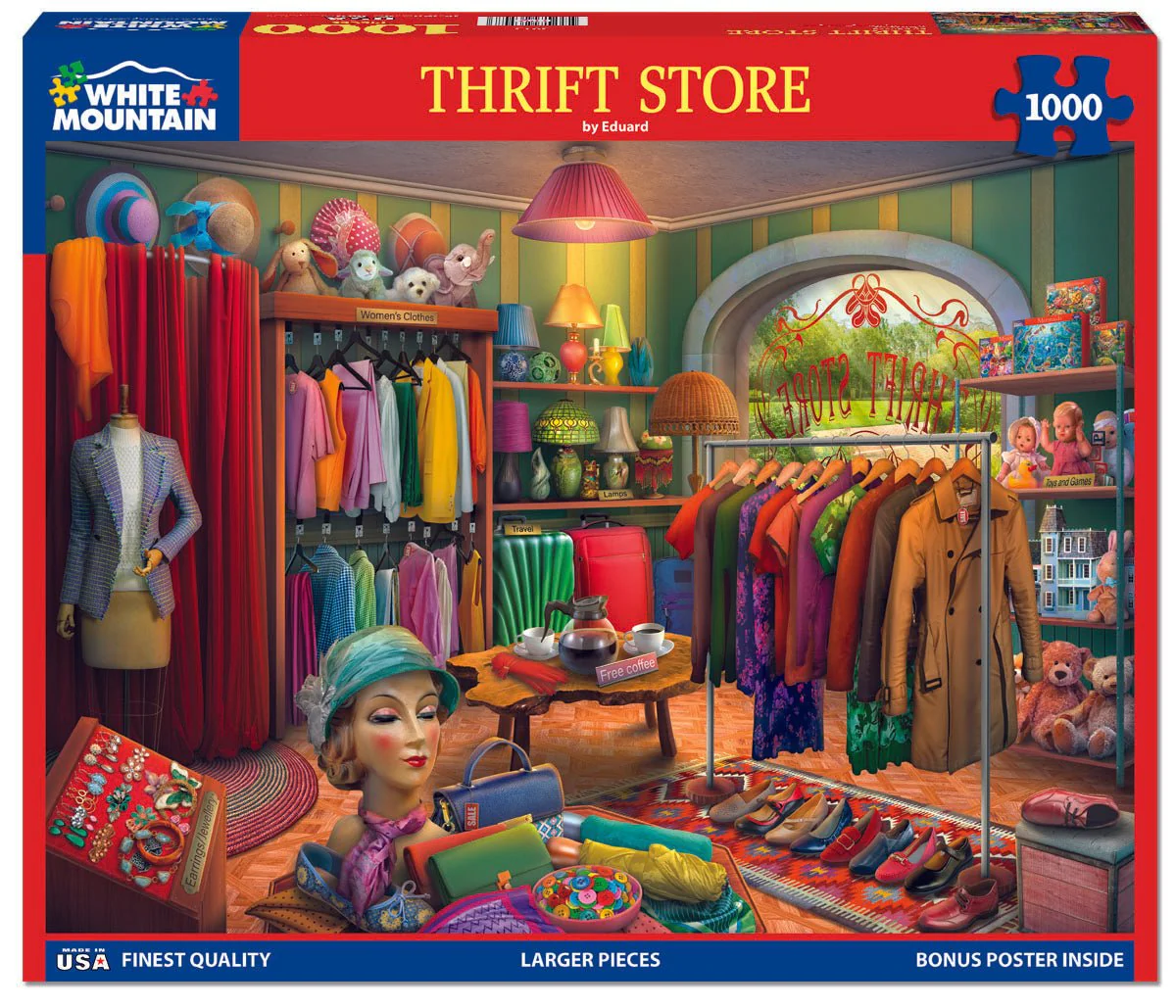 Thrift Store (2012pz) - 1000 Piece Jigsaw Puzzle - Image 2