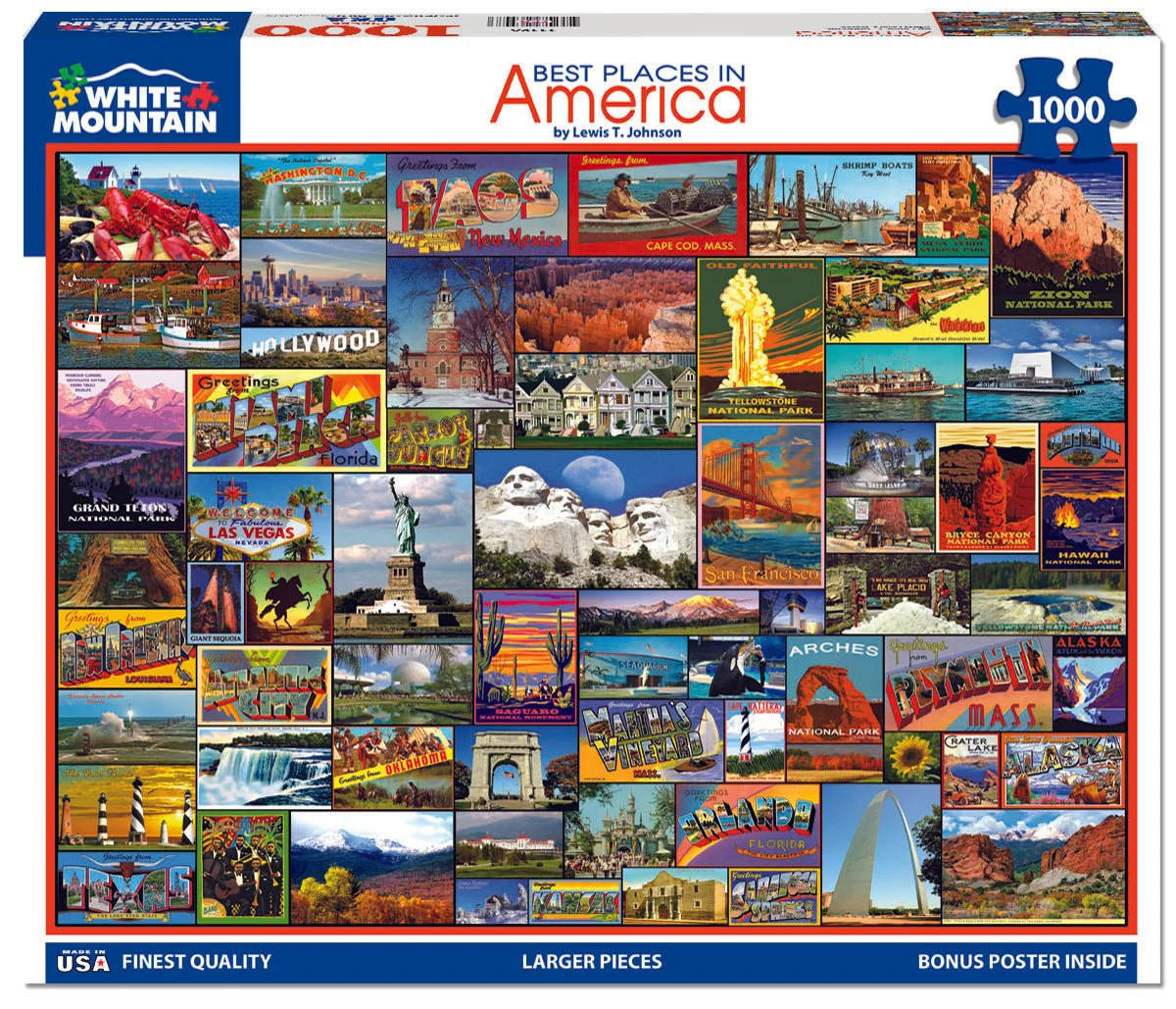 Set of 2: Travel Puzzle Bundle 1000 Piece - Image 5
