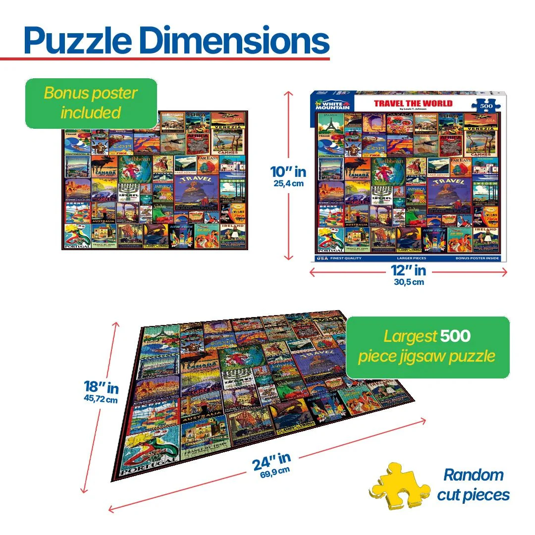Travel The World (1153pz) - 500 Pieces - Image 3