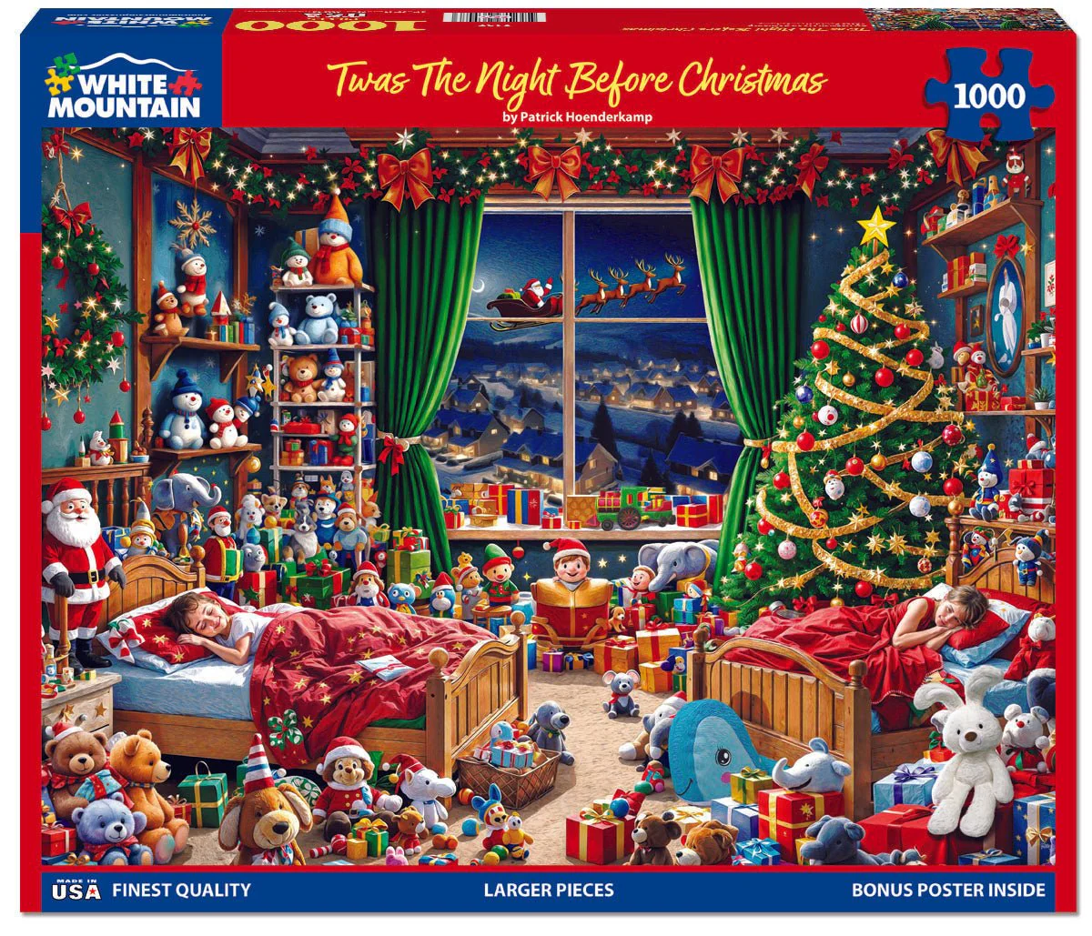 Twas The Night Before Christmas (2137pz) - 1000 Piece Jigsaw Puzzle - Image 2