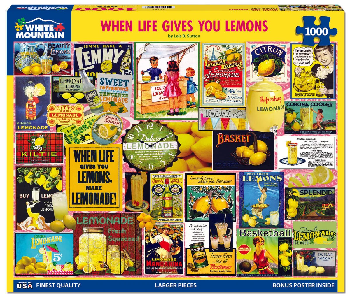 When Life Gives you Lemons (1043pz) - 1000 Piece Jigsaw Puzzle - Image 2