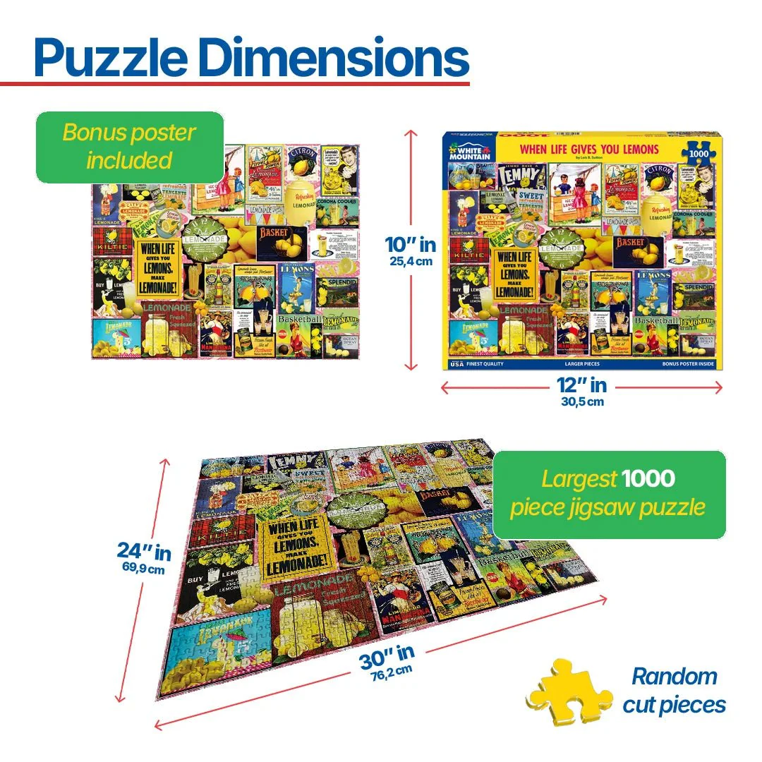 When Life Gives you Lemons (1043pz) - 1000 Piece Jigsaw Puzzle - Image 3