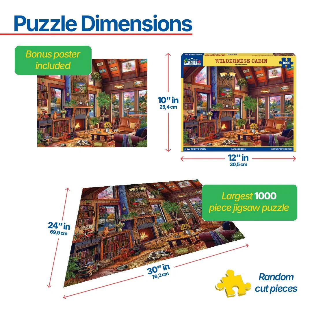 Wilderness Cabin (2134pz) - 1000 Piece Jigsaw Puzzle - Image 3