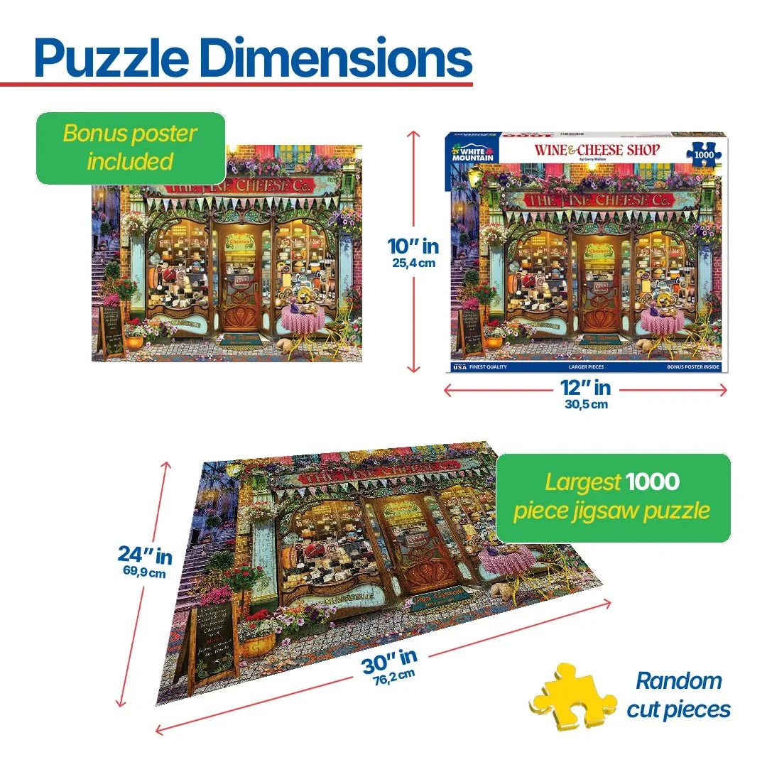 Wine & Cheese Shop (1830pz) - 1000 Piece Jigsaw Puzzle - Image 3