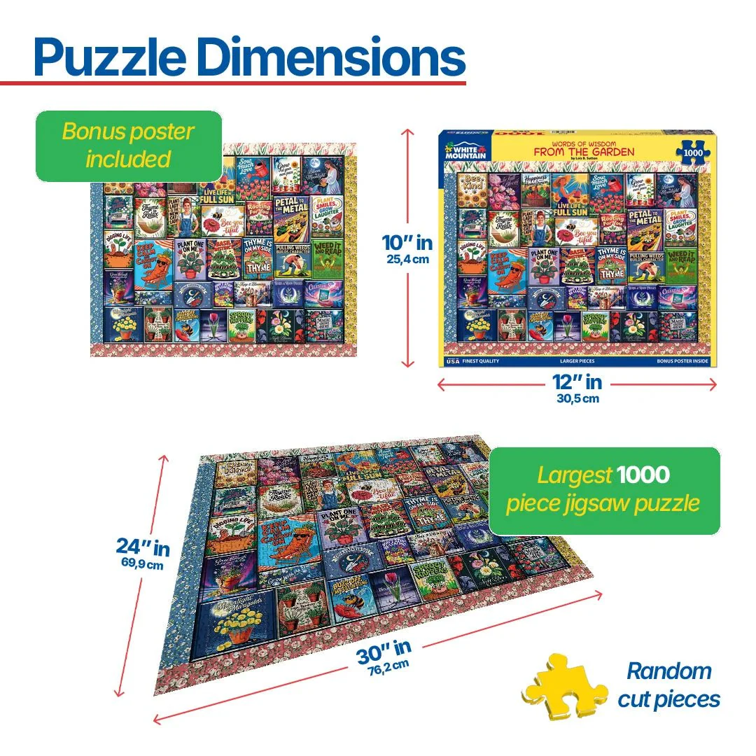Wisdom From The Garden (2140pz) - 1000 Piece Jigsaw Puzzle - Image 3